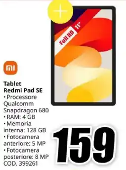 MediaWorld Tablet Redmi Pad SE offerta