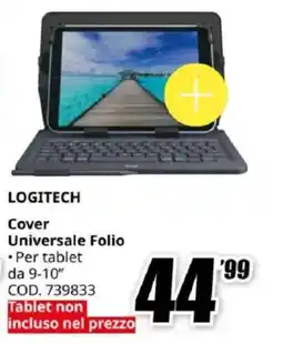 MediaWorld LOGITECH Cover Universale Folio offerta