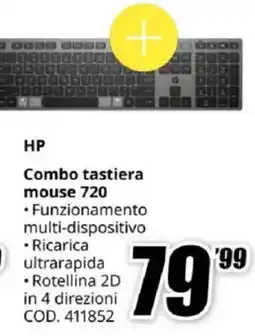 MediaWorld HP Combo tastiera mouse 720 offerta