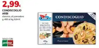 Basko Condiscoglio arbi offerta