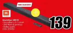 MediaWorld JBL Soundbar SB510 offerta