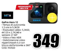 MediaWorld GoPro Hero 12 offerta