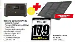 Batteria portatile RIVER 2 + Pannello solare da 60 W