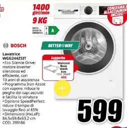 MediaWorld BOSCH Lavatrice WGG244Z5IT offerta