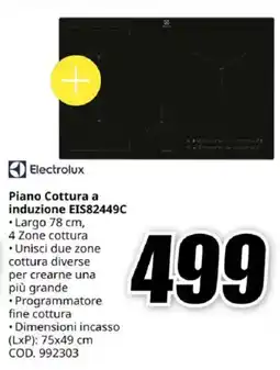 MediaWorld Electrolux Piano Cottura a induzione EIS82449C offerta