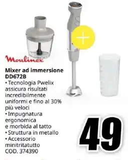 MediaWorld Moulinex Mixer ad immersione DD672B offerta