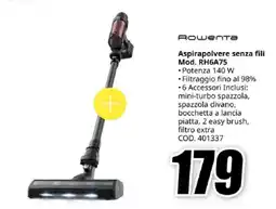 MediaWorld Rowenta Aspirapolvere senza fili Mod. RH6A75 offerta