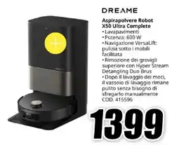 MediaWorld DREAME Aspirapolvere Robot X50 Ultra Complete offerta