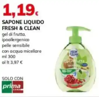 Basko Sapone liquido fresh & clean offerta