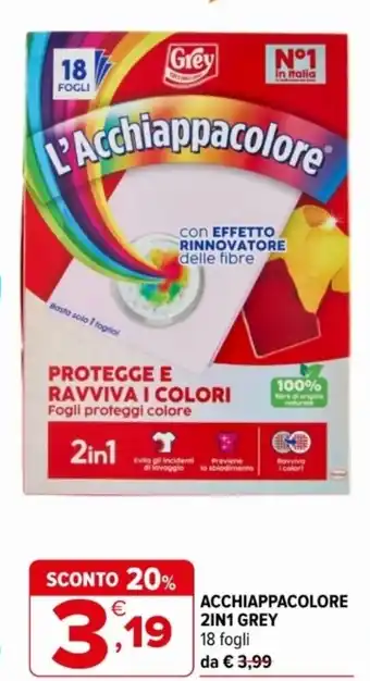 Iperal Acchiappacolore 2in1 GREY offerta