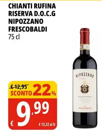 Tigros Chianti rufina riserva d.o.c.g nipozzano FRESCOBALDI offerta