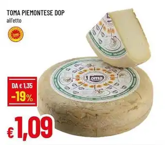 Famila Toma piemontese dop offerta