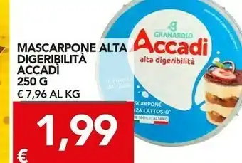 Mascarpone alta digerbilita accadi