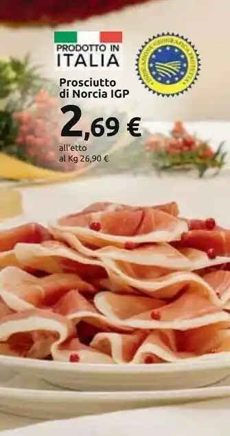 Carrefour Market Prosciutto di norcia offerta