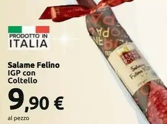 Carrefour Market Eurospin - salame felino igp 80 g(ml) offerta
