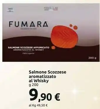 Carrefour Market Fumara salmone scozzese aromatizzato al whisky offerta