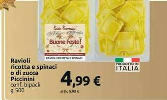 Ravioli ricotta e spinaci