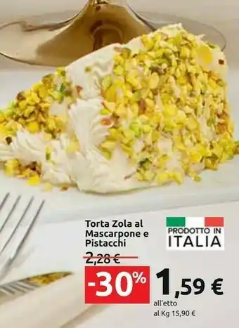 Carrefour Market Torta zola al mascarpone e pistacchi offerta