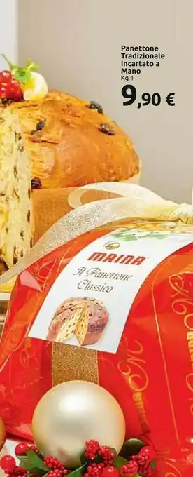 Carrefour Market Panettone tradizionale incartato a mano offerta