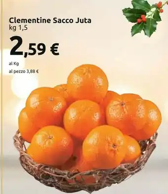 Carrefour Market Clementine sacco juta offerta