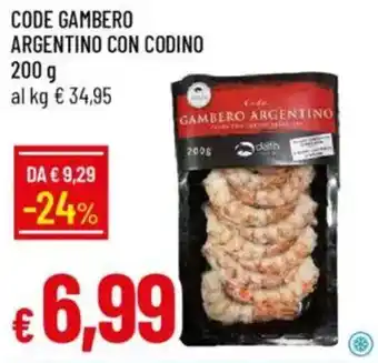 Galassia Code gambero argentino con codino offerta