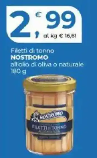 Alter Discount Filetti di tonno NOSTROMO offerta