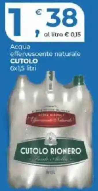 Alter Discount Acqua effervescente naturale CUTOLO offerta