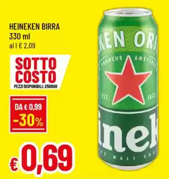 A&O Heineken birra offerta