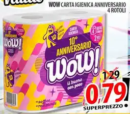 Il Genio Supermercato Wow carta igienica anniversario offerta