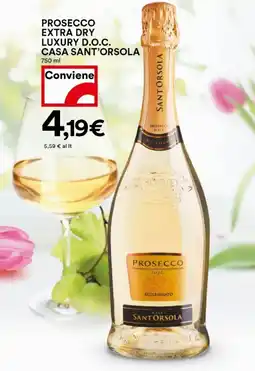 Coop Prosecco extra dry luxury d.o.c. CASA SANT'ORSOLA offerta