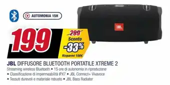 Trony JBL Diffusore Bluetooth Portatile Xtreme 2 offerta