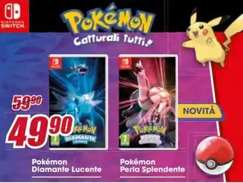 Nintendo Switch Pokémon Diamante Lucente, Pokémon Perla Splendente