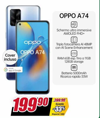 Trony Oppo A74 offerta