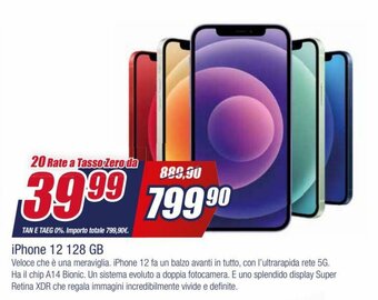 Trony iPhone 12 128 GB offerta