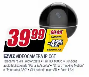 Ezviz Videocamera IP C6T
