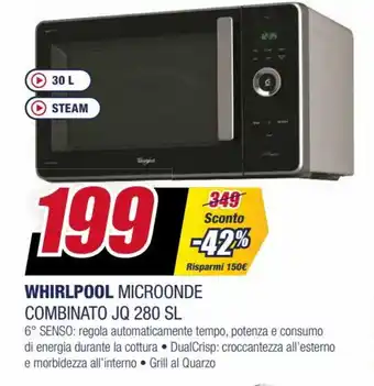 Trony Whirlpool Microonde Combinato JQ 280 SL offerta