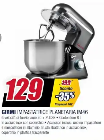 Trony Girmi Impastatrice Planetaria IM46 offerta