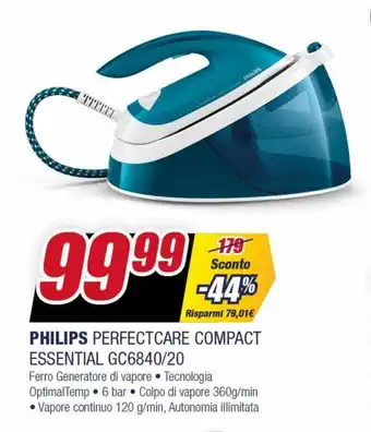 Trony Philips Perfectcare Compact Essential GC6840/20 offerta