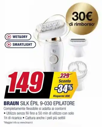 Trony Braun Silk Épil 9-030 Epilatore offerta