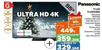 Expert Tv led tx-55hx580e offerta