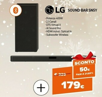 Expert Sn5y altoparlante soundbar 3.1 canali 400 w nero offerta