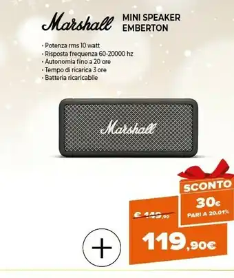 Expert Mini speaker emberton offerta
