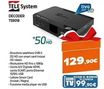 Expert Decoder ts9018 offerta