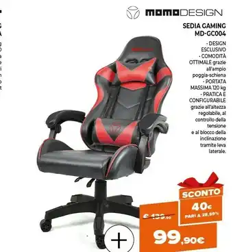 Expert Sedia gaming md-gc004 offerta