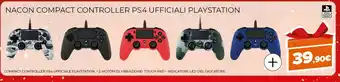 Expert Nacon compact controller colour edition gamepad playstation 4 rosso offerta