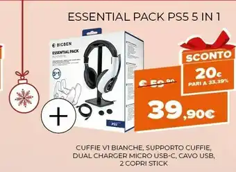 Expert Essential pack ps5 5 in 1 offerta