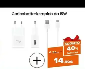 Expert Samsung caricabatterie rapido da 15w offerta