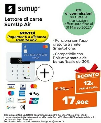 Expert Sumup lettore di carte air offerta