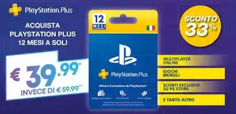 Trony PlayStation Plus offerta