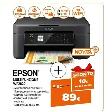 Expert Epson multifunzione wf2820 offerta
